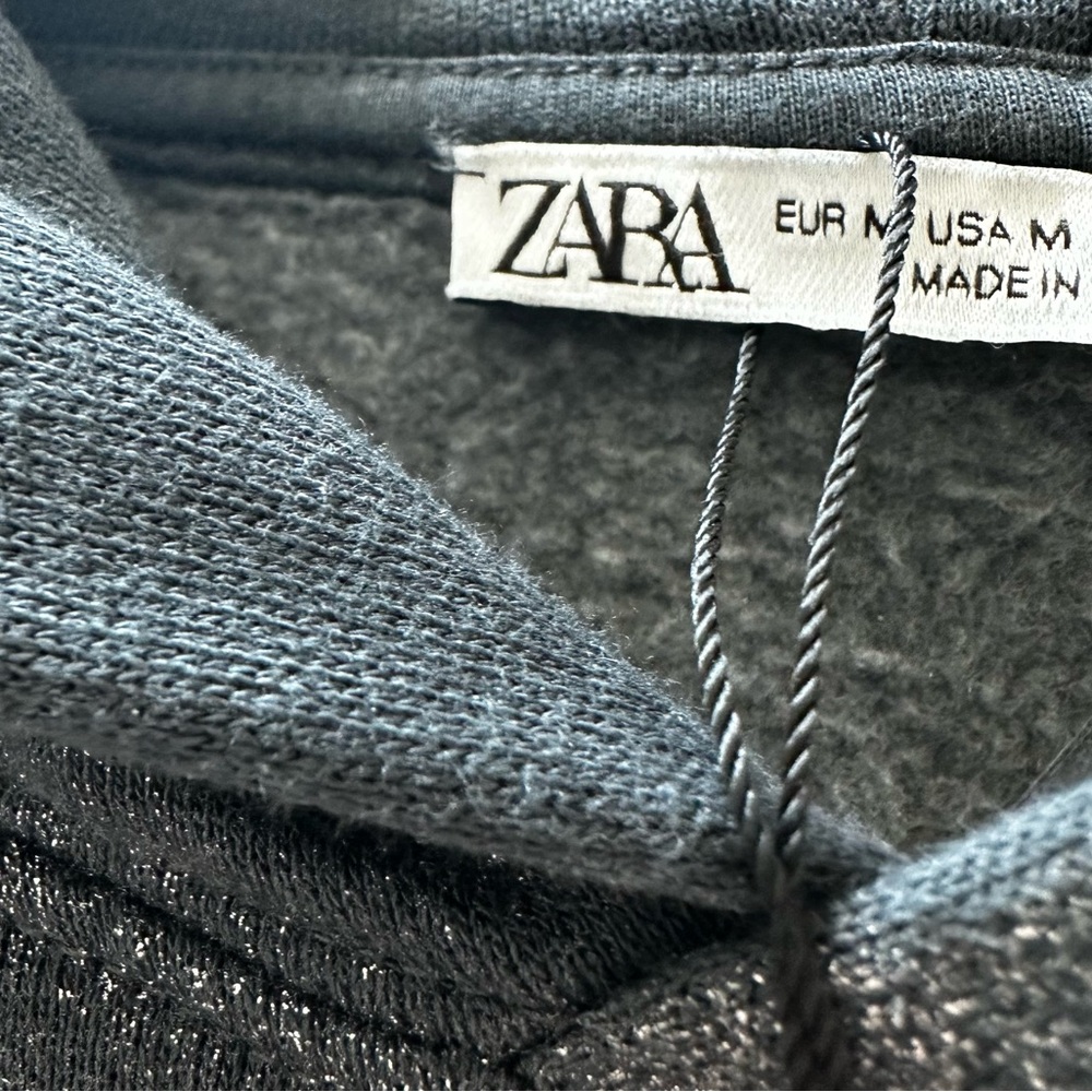 Zara Metallic Hoodie Sweatshirt - Picture 10 of 10